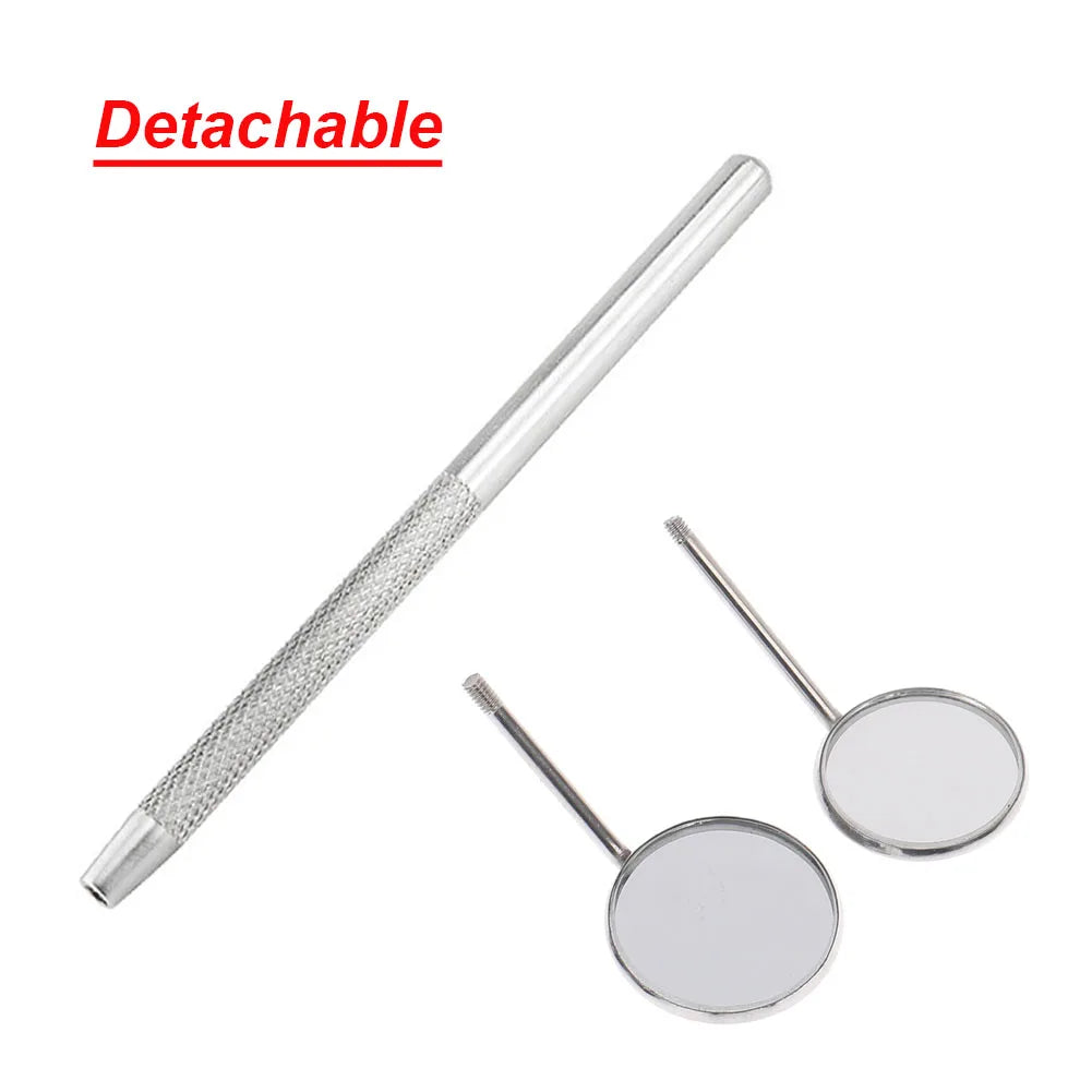 1/5Pcs Stainless Steel Dental Mirror 16cm Oral Hygiene Care Tool Dentist Clinic Teeth Whitening Clean Inspection Mouth Mirror [DEN]