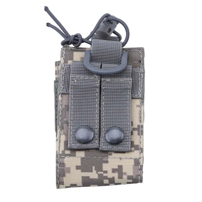 2023 Tactical Radio Pouch Hunting Walkie Talkie Holder Interphone Hanging Bag Military Molle Nylon Magazine Pouch Pocket Caza [TEL]