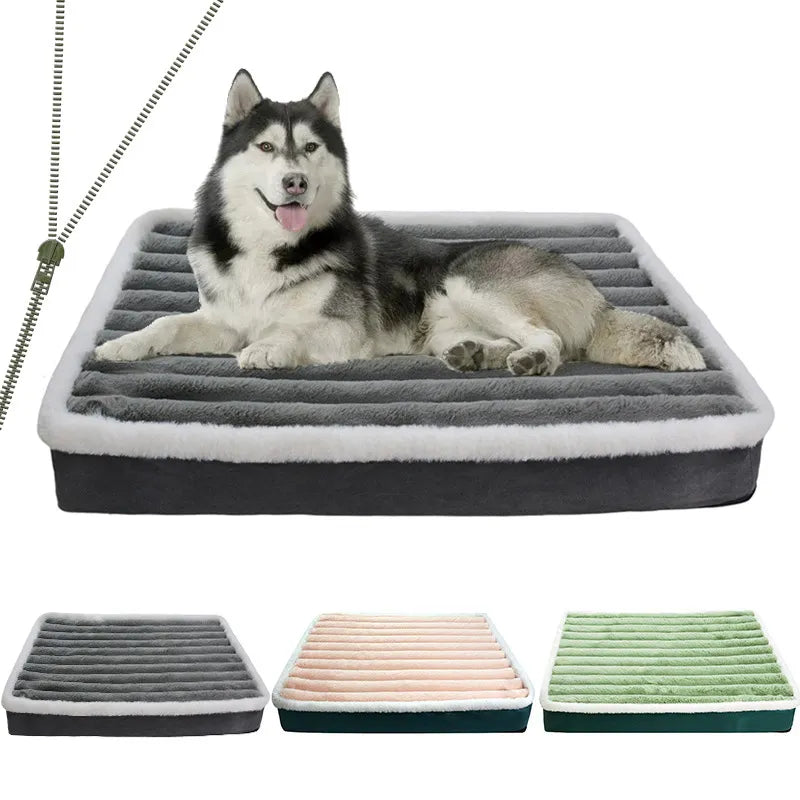 Dog Bed Mat with Zipper Removable Pet Mattress for Dog Sleeping Mat Washable Dog Mattress Pet Pad Cushion for Small Medium Pet [PET]