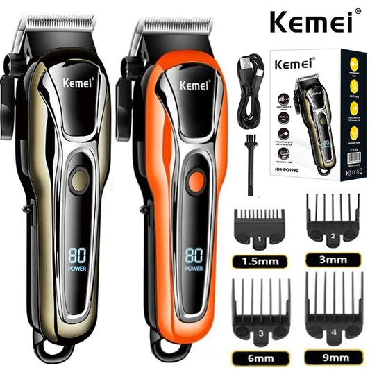 Kemei Hair Clipper Electric Hair Trimmer for men Electric shaver professional Men's Hair cutting machine Wireless barber trimmer [HAI]