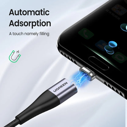 UGREEN Magnetic USB Charging Cable Type C  Micro USB Phone Cable Magnet Charger Micro USB For Xiaomi  3A Mobile Phone Wire Cord [MOB]