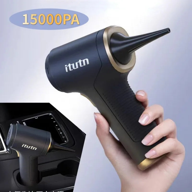 Portable Car Vacuum Cleaner Mini Powerful Cleaning Machine Strong Suction Home Appliance Handheld for Car Wireless Vacuum Pump [VAC]