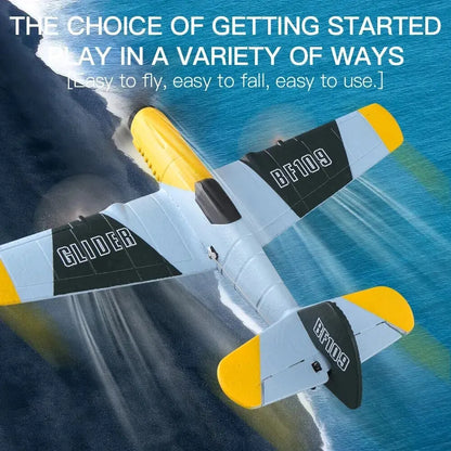 BF109 RC Plane 2.4G 3CH EPP Foam Remote Control Fighter Fixed Wingspan Glider Outdoor RTF RC Warbird Airplane Toys Gifts [TOYS]