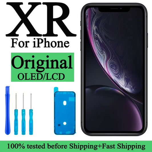 Factory Wholesale 100% Test Lcd for iPhone XR Display Screen Touch With Metal Factory Display For iPhone XR Lcd touch Screen [MOB]