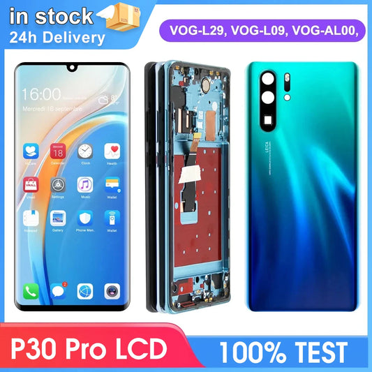 6.47" P30 Pro Display Screen Replacement for Huawei P30 Pro VOG-L29 VOG-L09 Lcd Display Digital Touch Screen with Fingerprint [MOB]