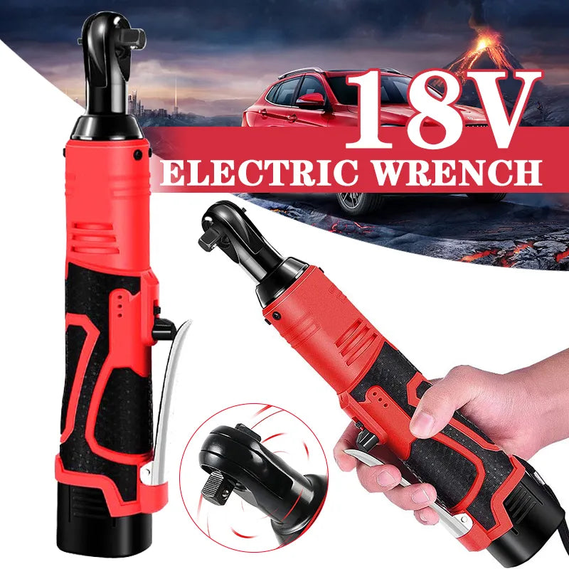 12V/18V Electric Impact Wrench Cordless Rechargeable Screwdriver 3/8 Inch Right Angle Ratchet Wrenches Driver Drill Power Tool [TOL]