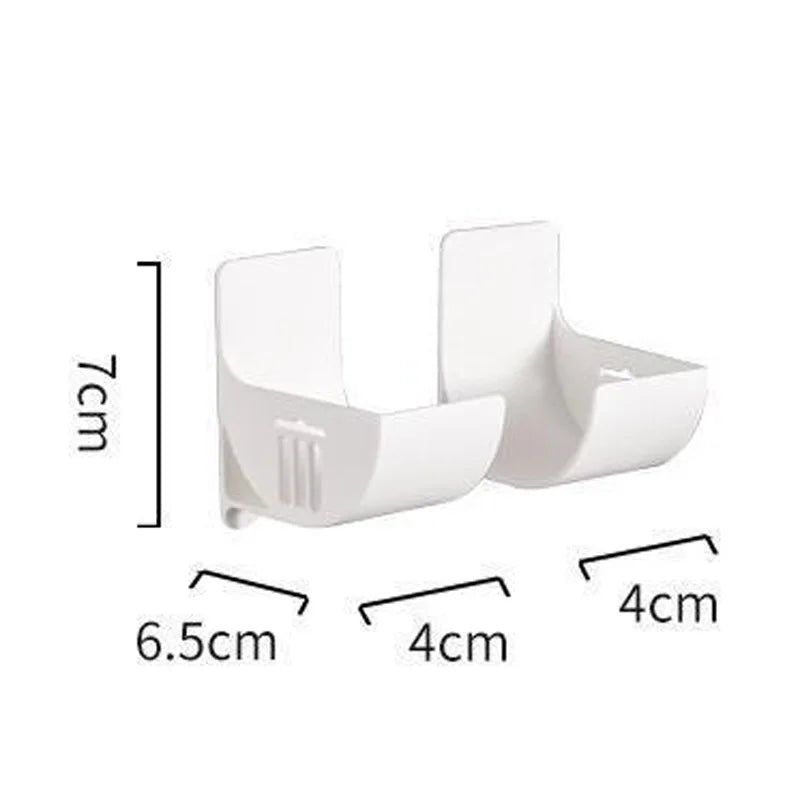 4/2pcs Kitchen Bath Wall Mount Plastic Poly Trash Waste Bag Roll Holder Dispenser Freshness Film Roll Storage Rack for Closet [DSP]