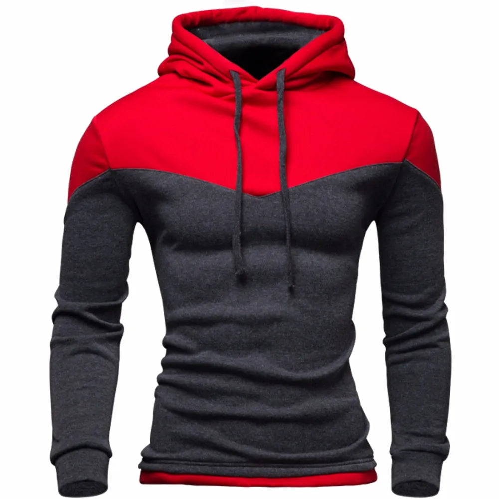 New Hoodies Men Fashion Sweatshirts Male Sweatshirt Teenage Casual Cardigan Hoody Jacket Autumn Coat Man Slim Patchwork Color [MEN]