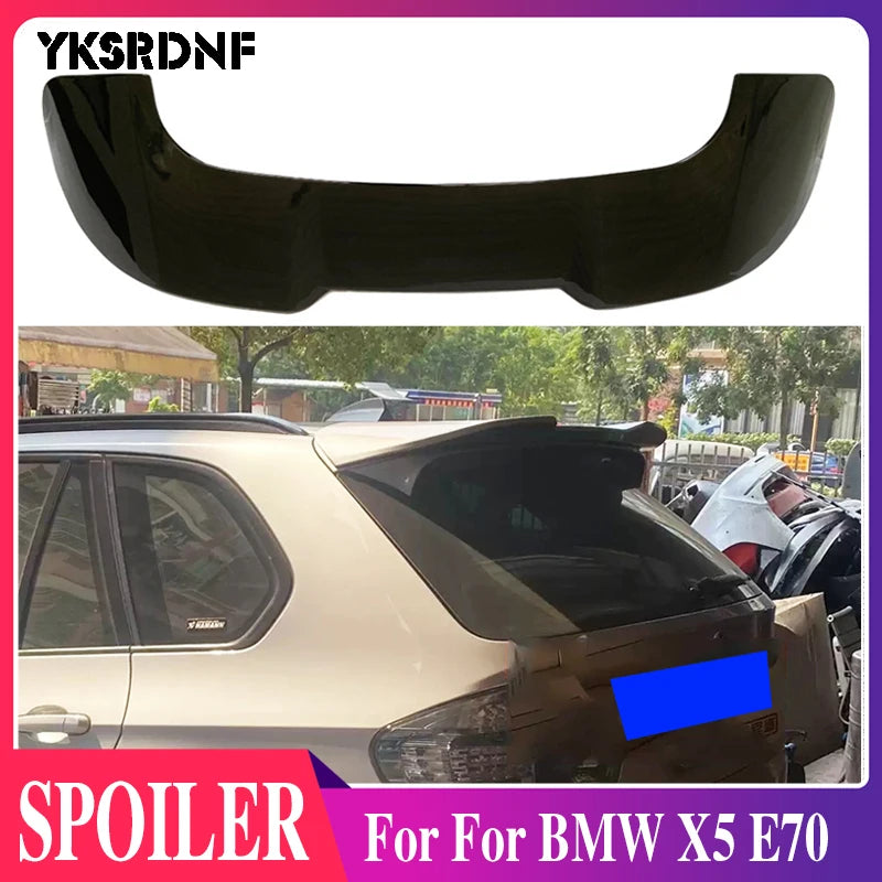 For BMW X5 E70 2006-2013 Year Roof Spoiler High Quality ABS Plastic Rear Wing Factory Style Body Kit Accessories [BDK]