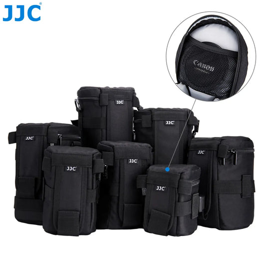 JJC Camera Lens Bag &Belt Waterproof Lens Case Storage Pouch for Canon Nikon Sony Fujifilm DSLR Backpack Photography Accessories [PHO]