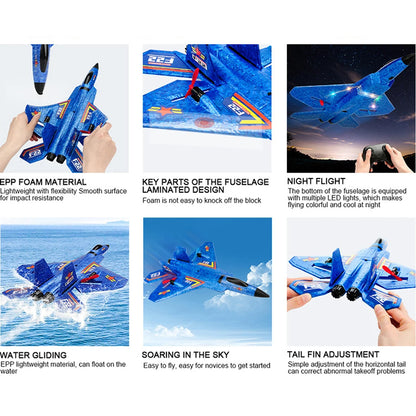 RC Plane F22 Camouflage Gray Glider 2.4G Remote Radio Control Airplanes SU-35 EPP Foam Aircraft SU-57 Toys for Children [TOYS]