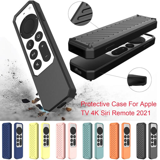 Universal Silicone Remote Protective Shell For  Apple TV 4K Siri Remote Anti-Slip Shockproof Soft Cover Remote Protective Case [HAP]