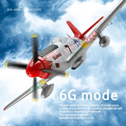 Wltoys XK A280 RC Plane P51 Model 3D/6G With LED 2.4GHz GPS Remote Control Airplane Large Fighter toys Gift for Boys FPV Carrier [TOYS]