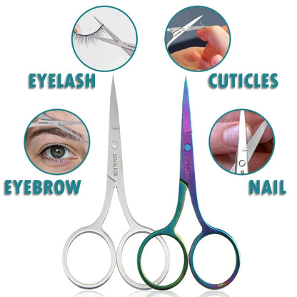 1Pcs Eyebrow Scissor Makeup Eyelash Trimmer  Facial Hair Remover Manicure Scissor Nail Cuticle Tool Beauty Scissors [HAI]