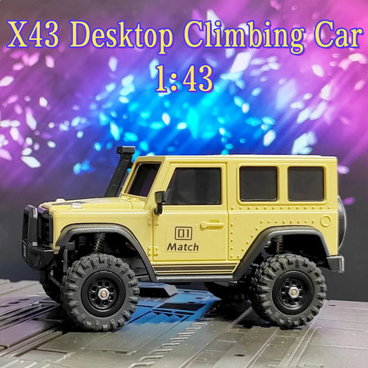 LDARC X43 1:43 Remote Control Mini Climbing Vehicle 4WD Simulated Painting Full Scale Electric Desktop Mini Rc Crawler Car [TOYS]