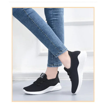 2023 Women's Casual Sneakers Summer Comfortable Breathable Platform Shoes Fashion Women Versatile Lace-up Shoe кроссовки женские [SHO]