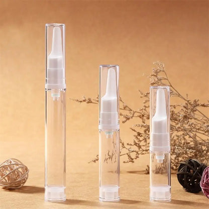 5/10/15ml Vacuum Bottle Press Liquid Foundation Lotion Eye Cream Empty Refillable Bottle Cosmetic Container Portable Makeup Tool [CSM]