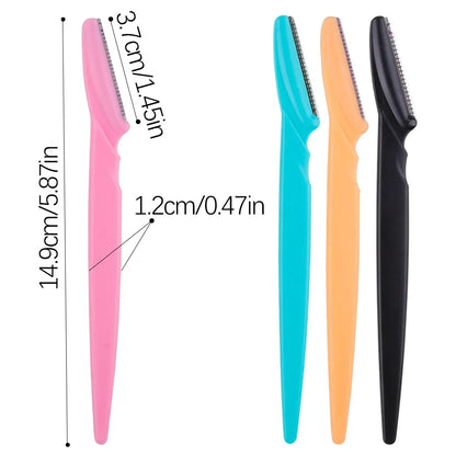 3/4/10Pcs Eyebrow Trimmer Blade Shaver Portable Face Razor Eye Brow Epilation Hair Removal Cutters Safety Razor Woman Makeup [HAI]