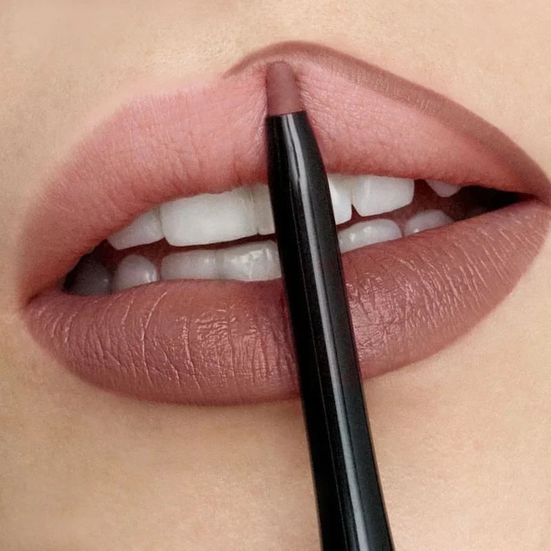 Waterproof Matte Lipliner Pencil Sexy Red Contour Tint Lipstick Lasting Non-stick Cup Moisturising Lips Makeup Cosmetic 12Color [CSM]