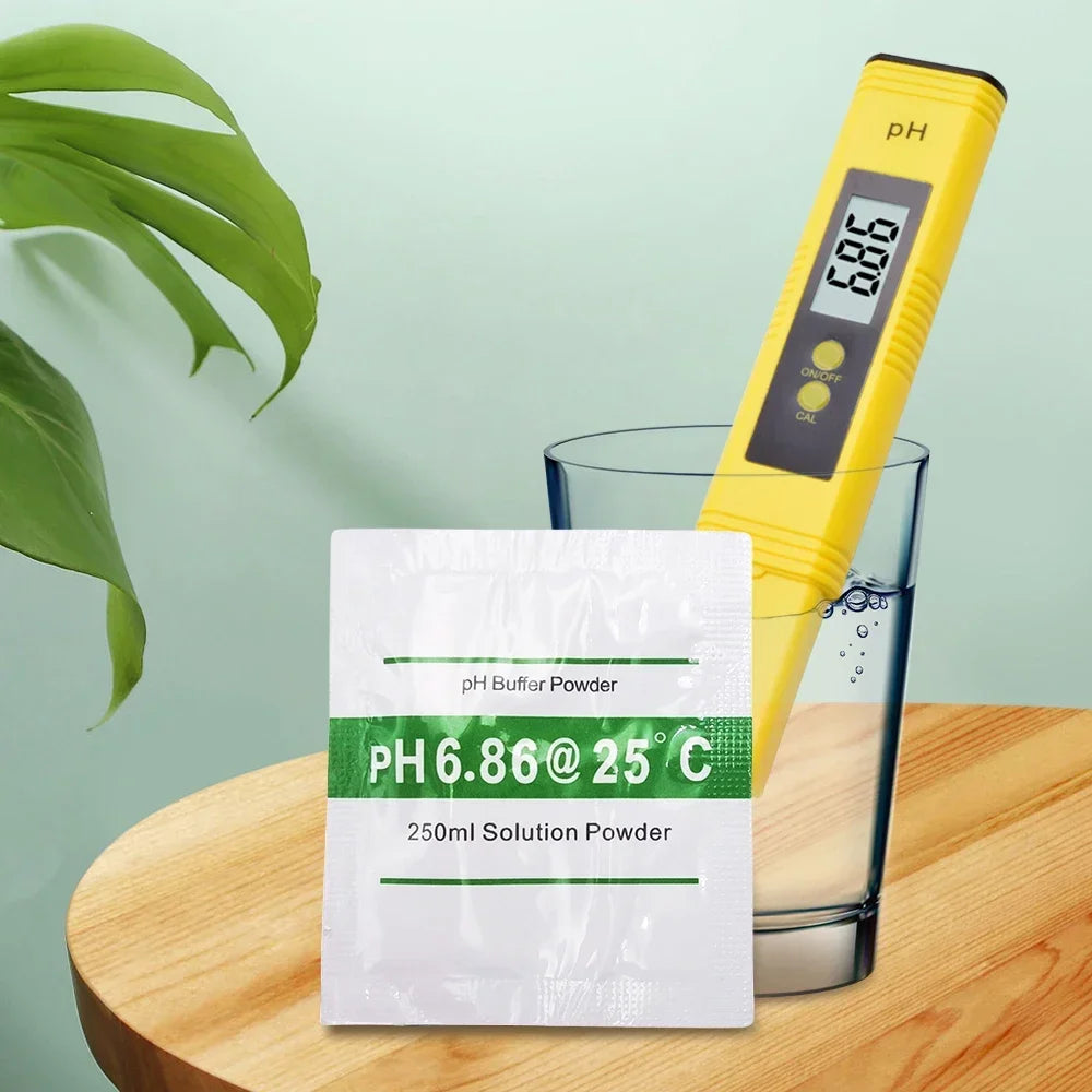 3/6/15pcs PH 4.00 6.86 9.18 Solution Calibration Buffer Powder Accuracy 0.01PH  For PH Tester Meter Digital Measurement [MTR]