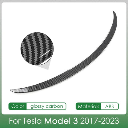 For Tesla Spoiler Model Y 2024 Accessories Spoilers Wings for Tesla Model 3 Highland 2024 Accessories 3/Y 2017-2024 ABS Material [BDK]