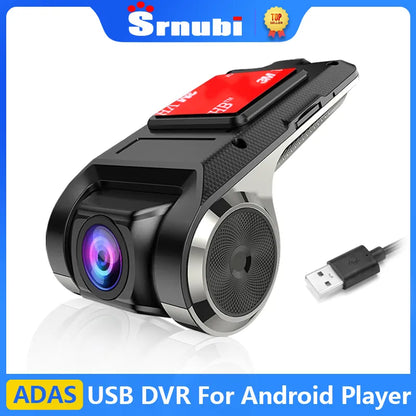 Srnubi For Car DVD Android Player Navigation Full HD Car DVR USB ADAS Dash Cam Head Unit Auto Audio Voice Alarm LDWS G-Shock [CAR]