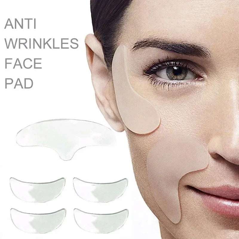 Reusable Silicone Anti Wrinkle Neck Pad Silicon Transparent Anti Microgroove Removal Neck Skin Care Silica Gel Patch Facial Care [SKC]