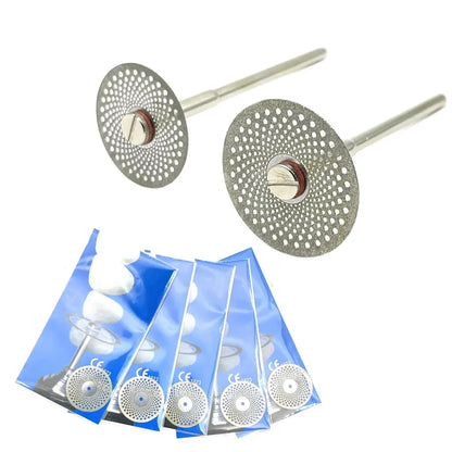 5pcs Dental Diamond Disc Disks Double Sided Grit Cutting Disc Tool Thickness Dental Lab C19/220 [TPT]