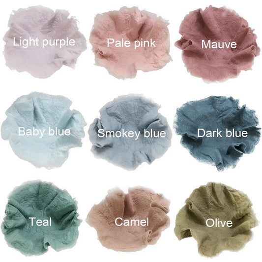 Don&Judy Handcraft 100% Wool Felted Round Blanket Baby Photo Shoot Set Basket Stuffer Newborn Little Infant Photography Prop [PHO]