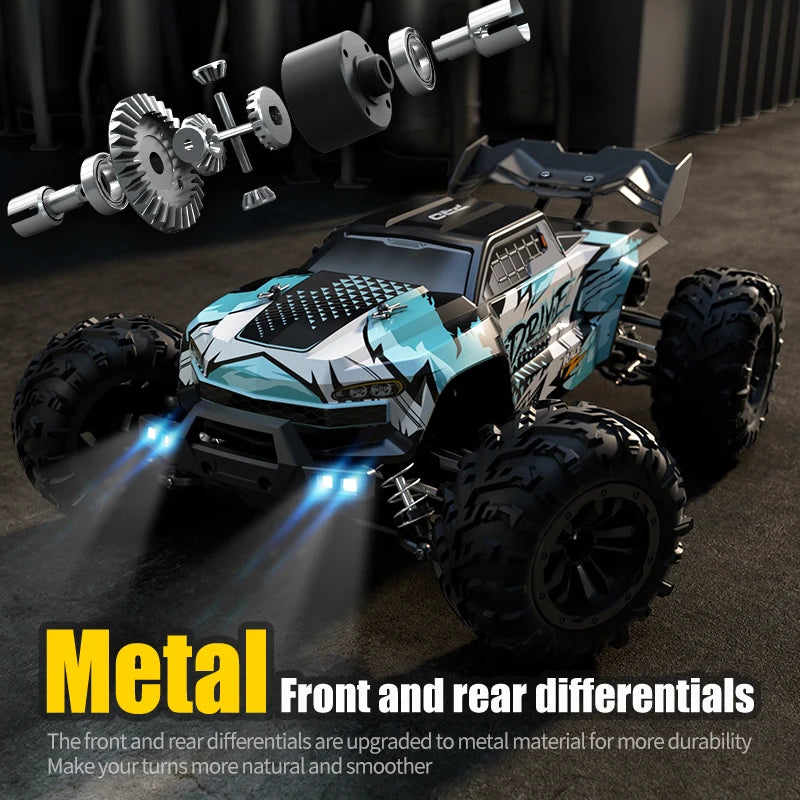 ZWN 1:16 70KM/H Or 50KM/H 4WD RC Car With LED Remote Control Cars High Speed Drift Monster Truck for Kids vs Wltoys 144001 Toys [TOYS]