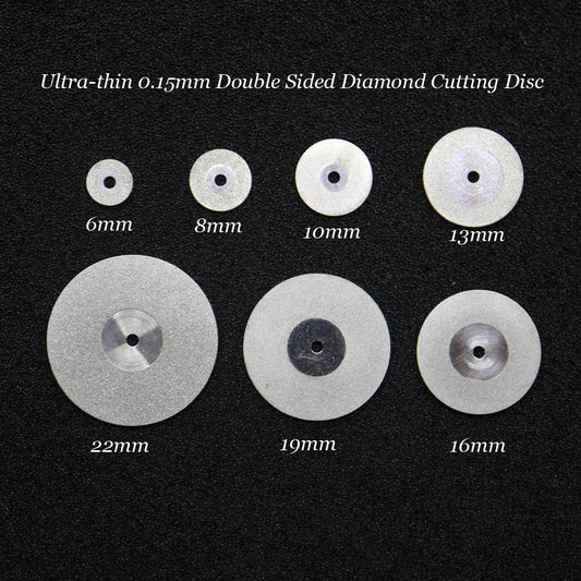 New Dental Ultramicro Double Sided Diamond Cutting Disc for separating polishing ceramic crown plaster or jade [TPT]