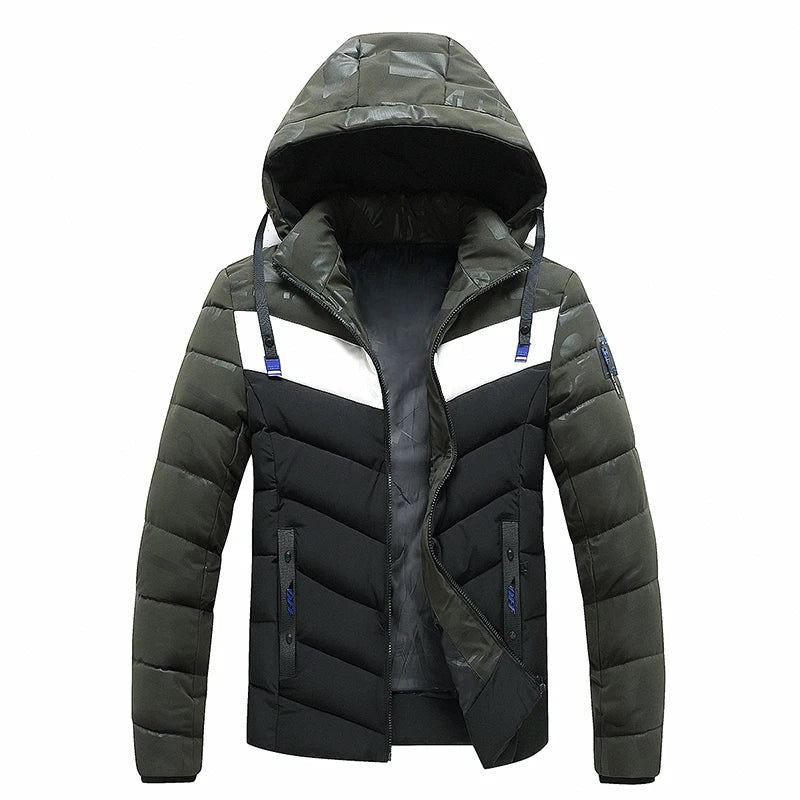 Men's Coats Casual Parkas Coat Mountaineering Motorcycle Jacket Clothing Winter Man Fashionable Camping Windproof Heating Male [MEN]