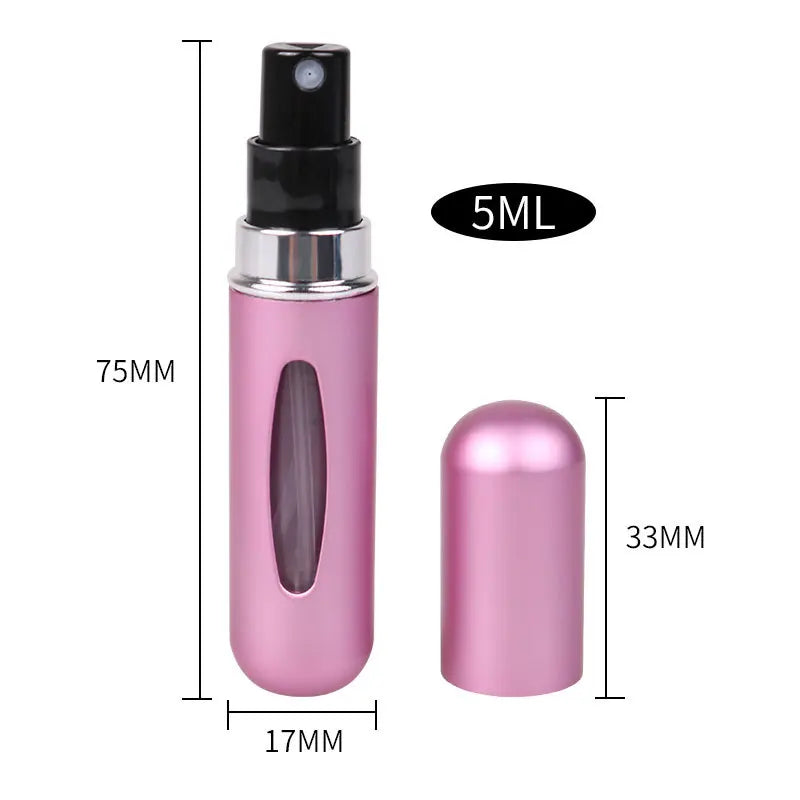 Refillable Mini Perfume Bottle Portable Cosmetic Bottle Spray Bottle Atomizer Spray Container Travel Refillable Bottles 5ml 8ml [CSM]