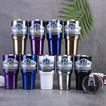 Double Wall Vacuum with Lid Thermos Bottle 304 Stainless Steel Water Bottle Tea Coffee Cup Tumbler Travel Mug Car Use Water Cup [MUG]