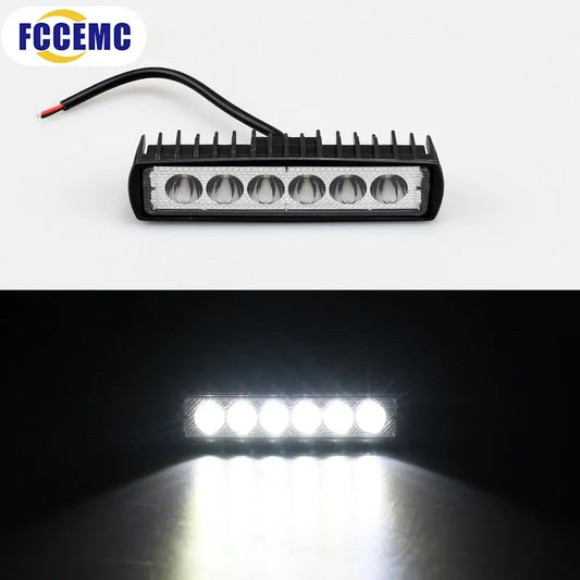 6 LED Offroad Car Work Light Spotlight Daytime Running Light 12V Flood Beam For Jeep 4x4 ATV 4WD SUV Car Styling [CAR]