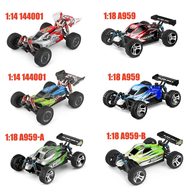 WLtoys 144001 RC Car A959 A959-A A959-B 70KM/H 4WD Electric High Speed Racing Vehicle Off-Road Remote Control Car Toys for kids [TOYS]