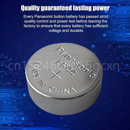 10PCS Panasonic Alkaline Battery LR44 A76 AG13 LR1154 SR1154 SR44 GP76 1.5V For Watch Clock Calculator Electric Toy Button Cell [BAT]