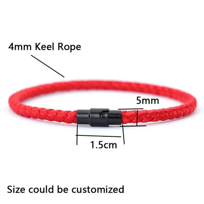 Grade A Keel Rope Bracelet Men Femme Lucky Red Thread Bracelet Attract Mirco Magentic Couple Braslet Wealth Prosperity Brazalete [MAG]