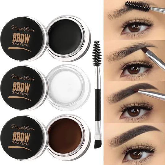 3D Wild Eyebrow Gel Wax Brow Styling Soap Waterproof Long Lasting Tint Eyebrows Enhancers Brows White Brown Makeup Cosmetic Tool [CSM]