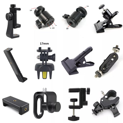 Tablet Stand Bracket Ring Light Ball Head Tripod Adapter Photography Camera Hot Shoe Phone Clip Replacement Parts Accessory [PHO]