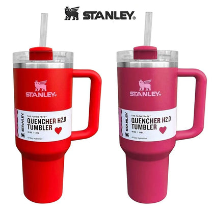 Stanley 40oz/1.18L Stainless Steel Vacuum Insulated Tumbler with Lid and Straw Thermal Travel Mug Coffee Cup Dropping Shipping [MUG]