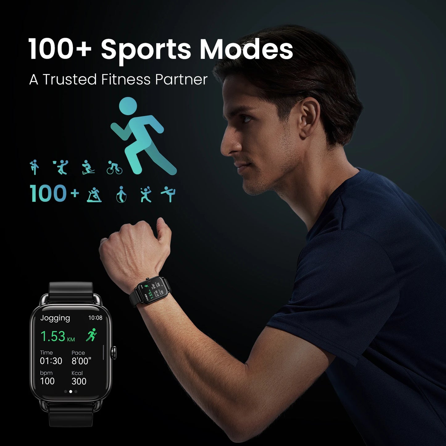 HAYLOU RS4 Plus Smartwatch 1.78'' AMOLED Display 105 Sports Modes 10-day Battery Life Smart Watch SpO₂ Heart Rate Sleep Monitor [SWH]