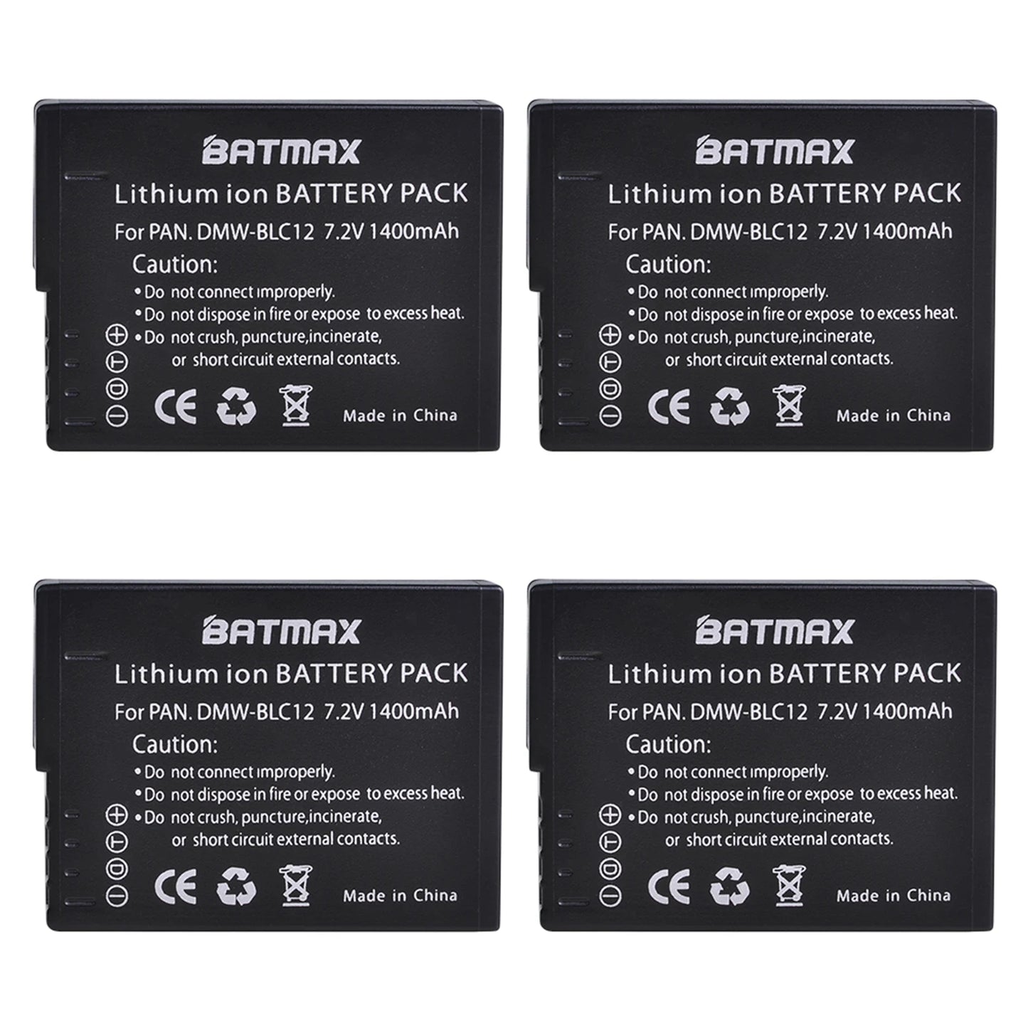 2X DMW-BLC12 BLC12E DMW BLC12 Battery + LED USB Dual Charger Type C Port for Panasonic Lumix FZ1000 FZ200 FZ300 G5 G6 G7 GH2 GX8 [BAT]