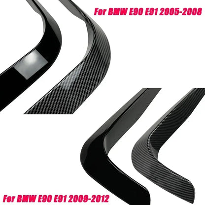 Car Front Bumper Canard Splitter For BMW 3 Series E90 E91 320i 330i 316i 318i 335i M Sport Pre-LCI 2005-2012 (Only for M Sport) [BDK]