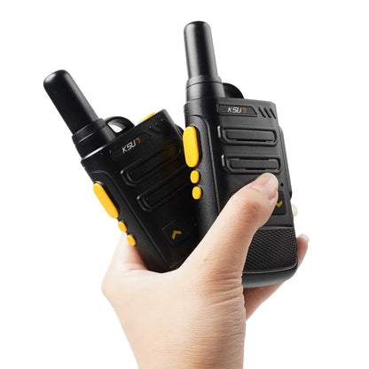 KSUT Rechargeable Walkie Talkie Small Size Transmitter Uhf Wireless Set 16 Channel Kids Mini Walkie Talkies Two Way Radio 2022SL [TEL]