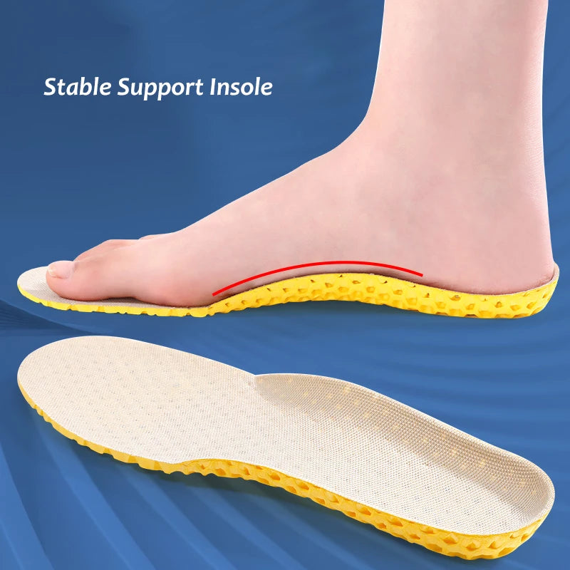 Memory Foam Insoles For Shoes Sole Mesh Deodorant Breathable Cushion Running Insoles For Feet Man Women Orthopedic Insoles [SHO]