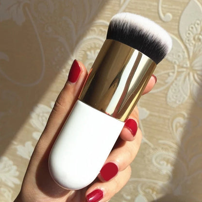 New Fashion Chubby Pier Foundation Brush Flat Cream Makeup Brushes Professional Cosmetic Brush highlight brush loose powder brus [CSM]