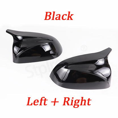 2Pcs Glossy Black carbon pattern Rear Side View Mirror Covers Shell Replacement For BMW X3 G01 ix3 X4 G02 X5 G05 X6 G06 X7 G07 [BDK]