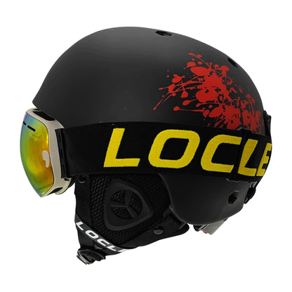 LOCLE Ski Helmet Men Women Integrally-molded Children Kids Skiing Helmet Skateboard Ski Snowboard Motorcycle Snowmobile Helmet [SPT]