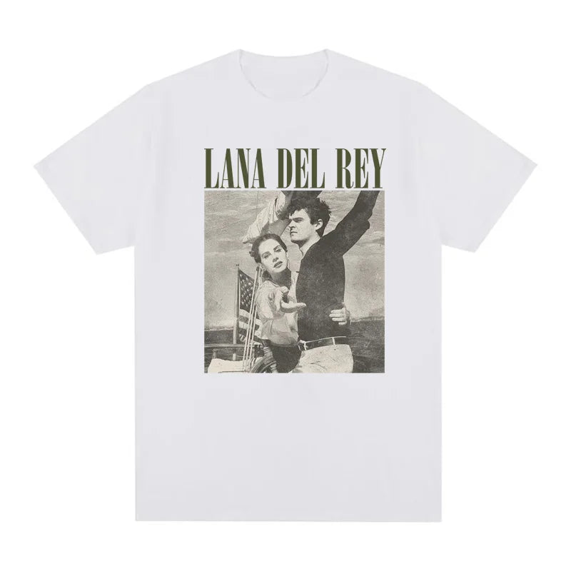 New Lana Del Rey Ldr Sailing Tan T-Shirt Cotton Tee Vintage Shirt Summer Unisex T-Shirt Harajuku Casual Women T-Shirt [TSH]